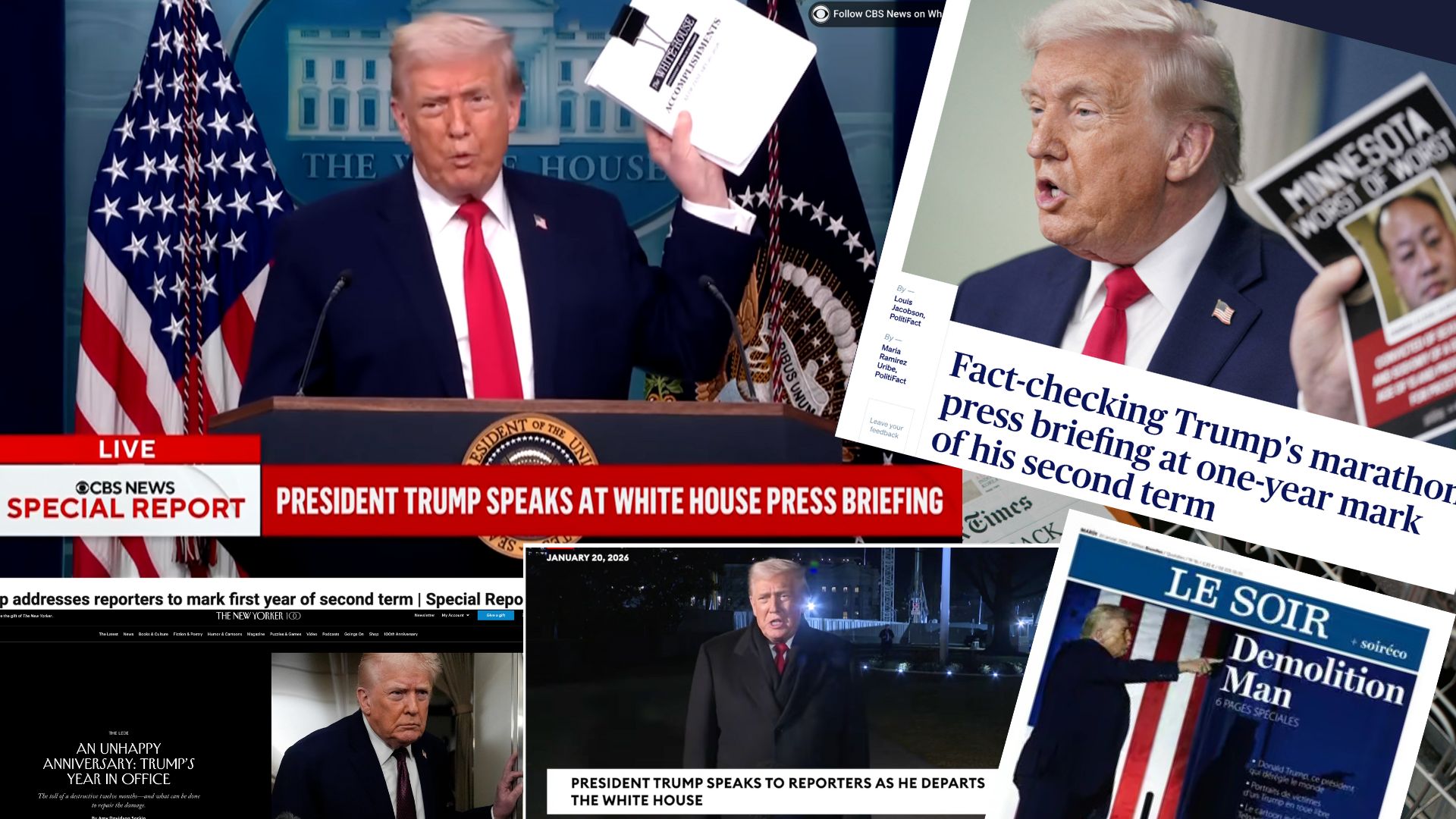 One year of Trump’s war on the press